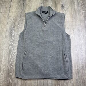 RLX Ralph Lauren 1/4 Zip Golf Vest Activewear 100% Merino Wool Mens M Medium